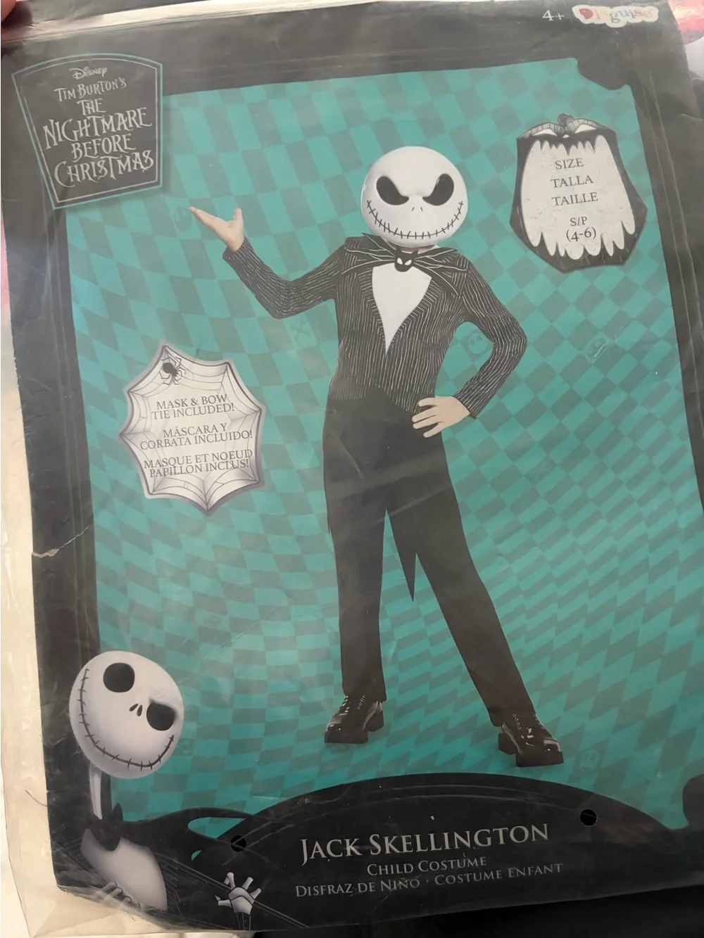 NWT Disney Jack Skellington Nightmare Before Christmas Costume - Picture 3 of 7